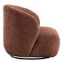 Armchairs - LISETTE armchair in rosewood velvet jacquard fabric - BLANC D'IVOIRE