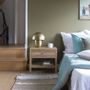 Linge de lit - Futon MATTEO velours de coton bleu aqua - BLANC D'IVOIRE