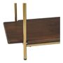 Bookshelves - VICTOR bookcase in waxed mango wood, walnut finish and metal - BLANC D'IVOIRE