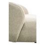 Sofas - LISETTE sofa sand velvet jacquard fabric  - BLANC D'IVOIRE