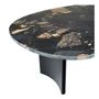 Children's sofas and lounge chairs - PIA black marble coffee table - BLANC D'IVOIRE