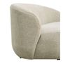 Sofas - LISETTE sofa sand velvet jacquard fabric  - BLANC D'IVOIRE