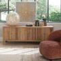 Sideboards - MARCELLE recycled light oak TV unit - BLANC D'IVOIRE