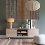 Sideboards - SIMONA light oak TV unit  - BLANC D'IVOIRE