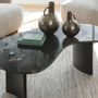 Children's sofas and lounge chairs - PIA black marble coffee table - BLANC D'IVOIRE