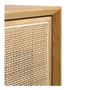 Sideboards - AUGUSTIN sideboard light oak and canework  - BLANC D'IVOIRE