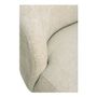 Sofas - LISETTE sofa sand velvet jacquard fabric  - BLANC D'IVOIRE