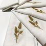 Linge de table textile - Linen napkins with gold embroidery Spike - GOLIUK