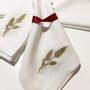 Linge de table textile - Linen napkins with gold embroidery Spike - GOLIUK