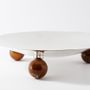 Design objects - Silver center piece with 3 spheres. - HOME WISH STUDIO