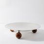 Design objects - Silver center piece with 3 spheres. - HOME WISH STUDIO