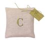 Customizable objects - Linen perfumer with lavender with initials - GIARDINO SEGRETO