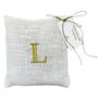 Customizable objects - Linen perfumer with lavender with initials - GIARDINO SEGRETO