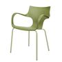 Lawn chairs - ERBI MISKI CHAIR, painted steel frame for indoor and outdoor use - STILFIBRA