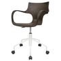 Office seating - ERBI MOKA CHAIR, swivel frame on castors - STILFIBRA