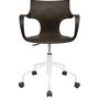 Office seating - ERBI MOKA CHAIR, swivel frame on castors - STILFIBRA