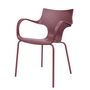 Lawn chairs - ERBI WINI CHAIR, painted steel frame for indoor and outdoor use - STILFIBRA