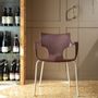 Lawn chairs - ERBI WINI CHAIR, painted steel frame for indoor and outdoor use - STILFIBRA