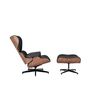 Fauteuils - Fauteuil Lounge Magnum - Noyer et Cuir Italien - VIBORR