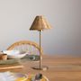 Table lamps - Rattan cordless table lamp - MAHE HOMEWARE