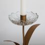 Decorative objects - Glass flower single candle holder - MAHE HOMEWARE