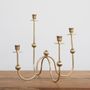 Decorative objects - Multiple brass candle holder - MAHE HOMEWARE