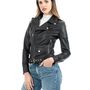 Apparel - Julia Chiodo women with belt in genuine black leather - DOPPIA PELLE