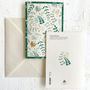 Card shop - Greeting Card "Foglie Verde-Oro" with envelope - TASSOTTI - ITALY