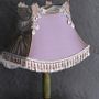 Decorative objects - Abat-jour Victorien MARQUISE AUX PAONS - BELLE EPOQUE