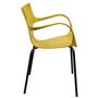 Lawn chairs - ERBI CHAMI CHAIR, painted steel frame for indoor and outdoor use - STILFIBRA