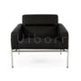 Armchairs - Vibsen Lounge Chair - Black Italian Leather - VIBORR