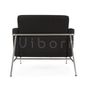 Armchairs - Vibsen Lounge Chair - Black Italian Leather - VIBORR