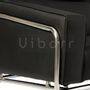 Fauteuils - Fauteuil Lounge Vibsen - Cuir Italien Noir - VIBORR