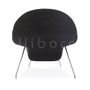 Fauteuils - Fauteuil Lounge Vobsen - Tissu Gris - VIBORR