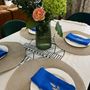 Table linen - Blue linen napkins wirh embroidery - GOLIUK