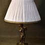 Decorative objects - Ivory and gold smocked empire pleated lampshade - BELLE EPOQUE