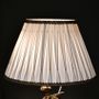 Decorative objects - Ivory and gold smocked empire pleated lampshade - BELLE EPOQUE