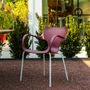 Lawn chairs - ERBI WINI CHAIR, painted steel frame for indoor and outdoor use - STILFIBRA