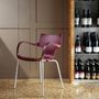 Lawn chairs - ERBI WINI CHAIR, painted steel frame for indoor and outdoor use - STILFIBRA