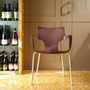 Lawn chairs - ERBI WINI CHAIR, painted steel frame for indoor and outdoor use - STILFIBRA