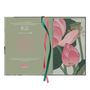 Papeterie bureau - Carnet en satin/coton avec fleurs de lotus épanouies - BIEN MOVES