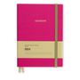 Stationery - Fashion Basic Cotton/Satin Notebook in Fuchsia - BIEN MOVES