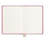 Stationery - Fashion Basic Cotton/Satin Notebook in Fuchsia - BIEN MOVES