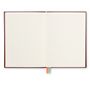 Stationery - Fashion Basic Cotton/Satin Notebook in Burgundy - BIEN MOVES