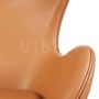 Armchairs - Vibeg Lounge Chair - Tan Italian Leather - VIBORR