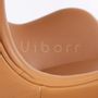 Armchairs - Vibeg Lounge Chair - Tan Italian Leather - VIBORR