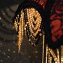 Decorative objects - SYMBAD red and black shade with beaded fringe - BELLE EPOQUE