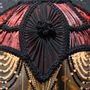 Decorative objects - SYMBAD red and black shade with beaded fringe - BELLE EPOQUE