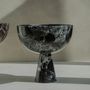 Vases - Black Green Levanto Marble  Pedestal Bowl - KIWANO CONCEPT