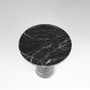 Other tables - BLACK MARBLE CONE SIDE TABLE - KIWANO CONCEPT